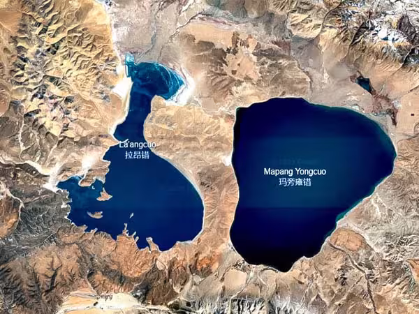Lake Mansarovar and Rakshas Taal